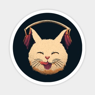 Smiling Musical Cat by Tobe Fonseca Magnet